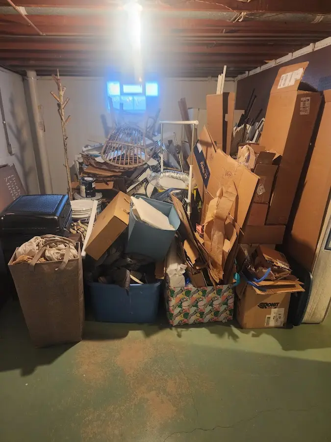 Roll-off dumpster container at job site for Concrete Dumpster Rental in Kemah